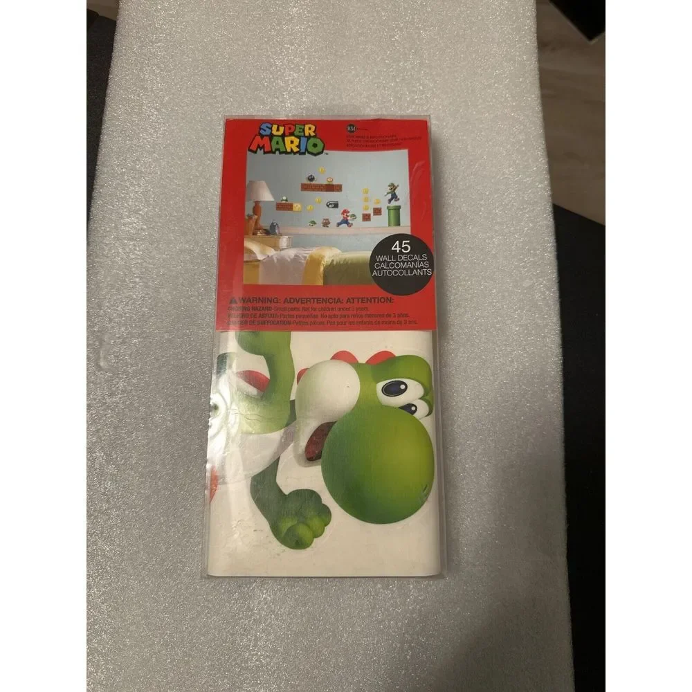 Nintendo SUPER MARIO WALL DECALS 45 Removable‎ & Repositional Stickers RoomMates